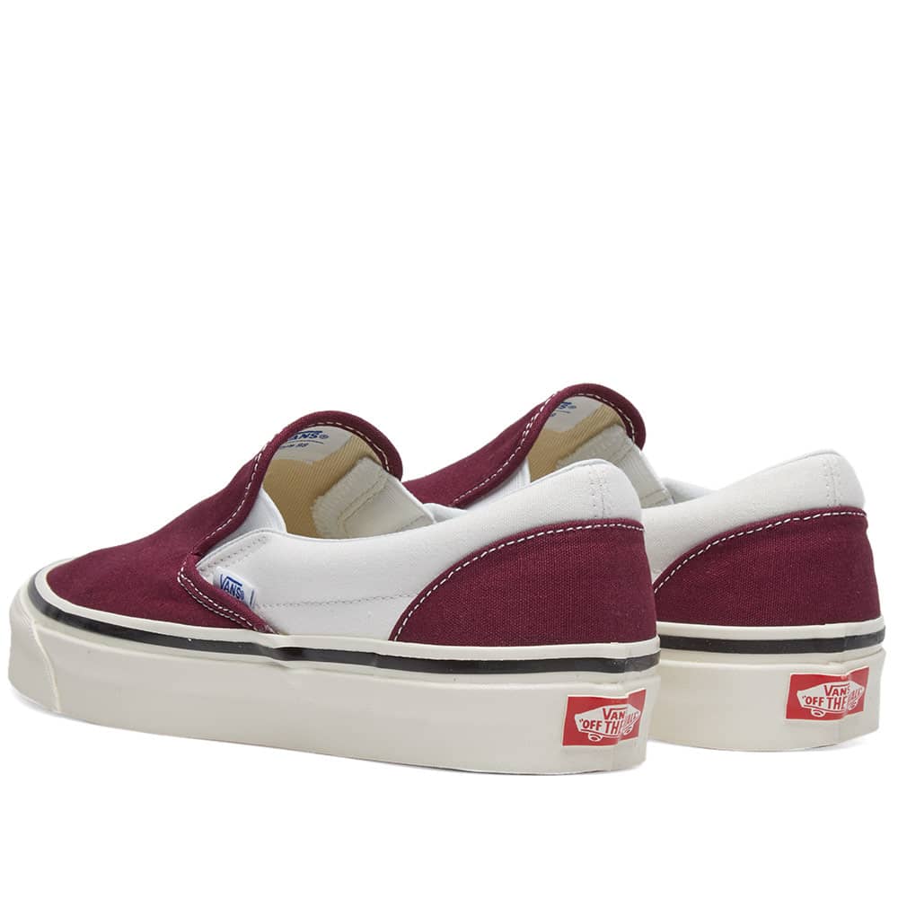 Vans Classic Slip On 98 DX OG Burgundy & White END. (Global)