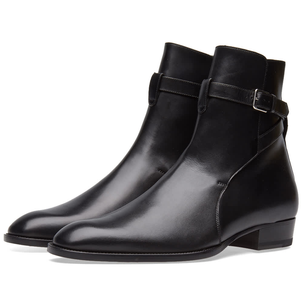 saint laurent buckle boots