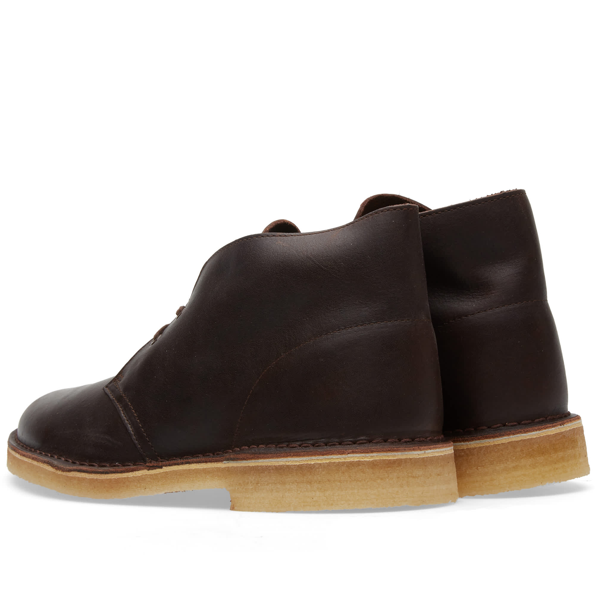 clarks desert boots black leather