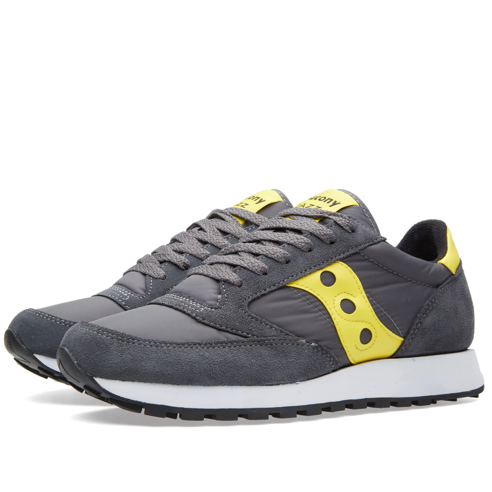 saucony jazz grey yellow