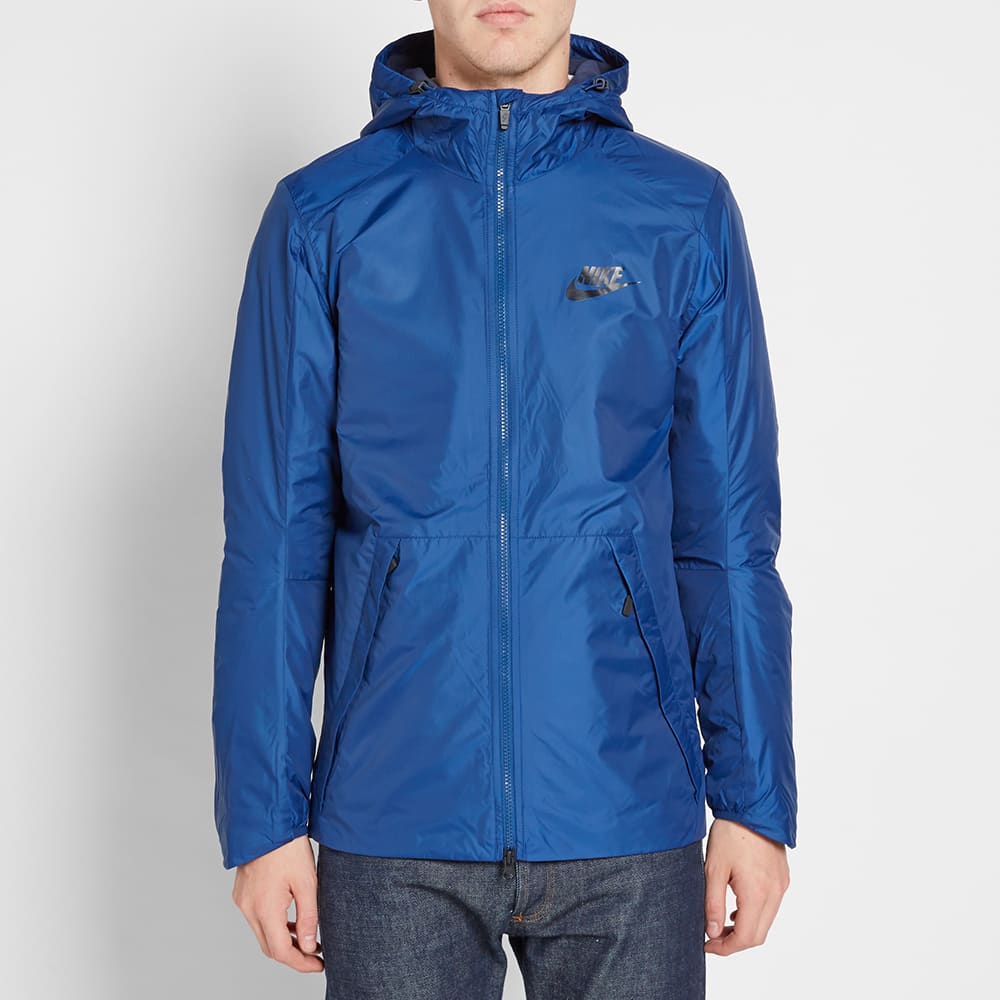 Nike Padded Hooded Jacket Coastal Blue & Obsidian END. (US)