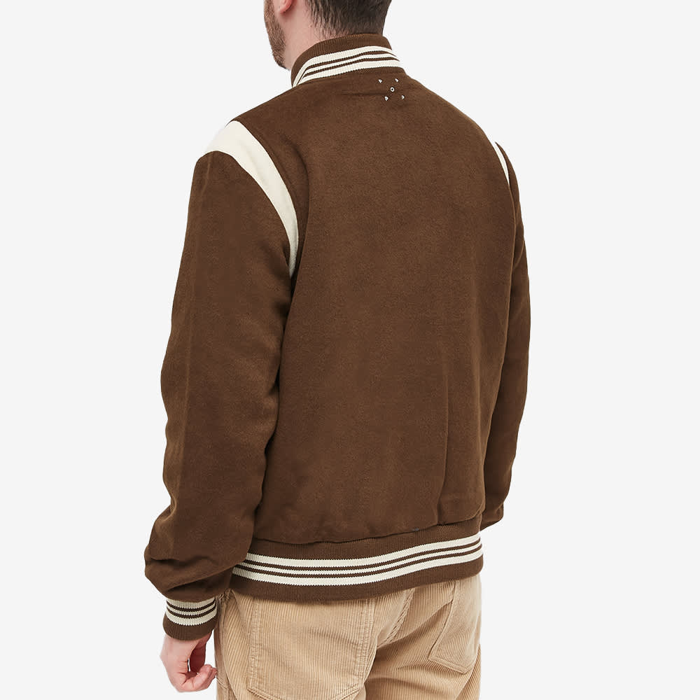 POP Trading Company Wool Varsity Jacket Rain Drum | END. (CN)