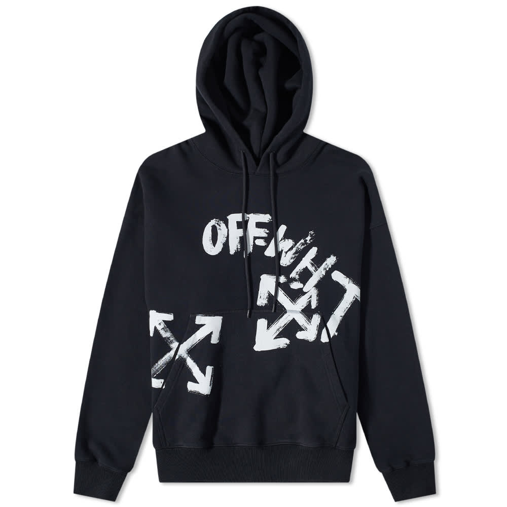 OffWhite Paint Script Skate Hoody Black END. (IT)