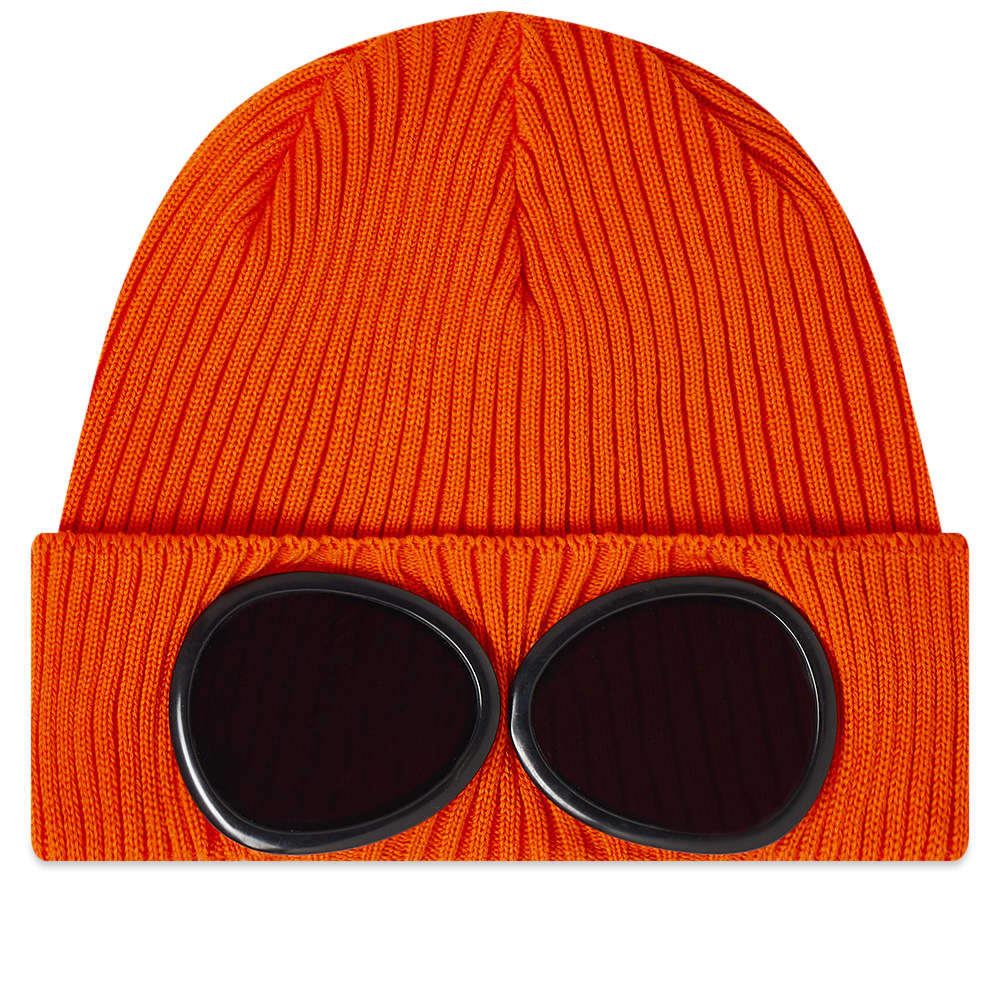 C.P. Company Cotton Knit Goggle Beanie Spicy Orange END. (Global)