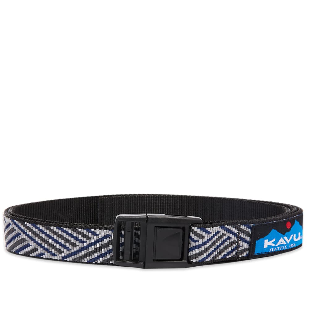 KAVU Burly Belt Navy Rough Cut END. (Global)