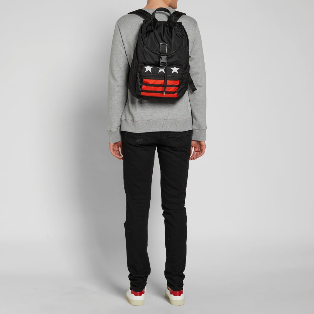 Givenchy Stars & Stripes Nylon Backpack Black END. (US)
