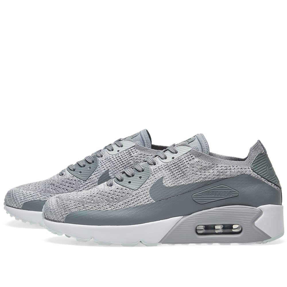 air max 90 flyknit grey