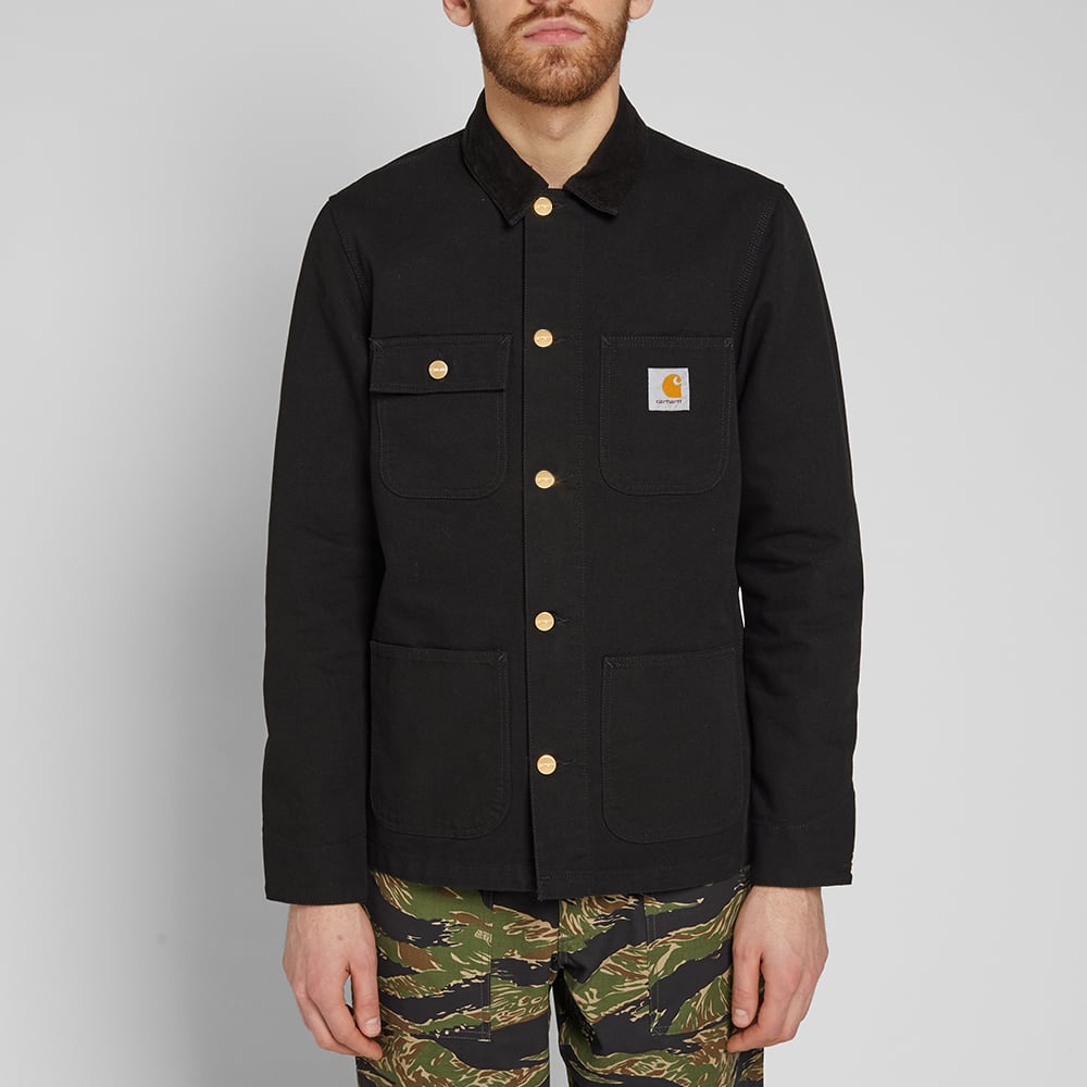 Carhartt WIP Michigan Chore Coat Black Rinsed END.