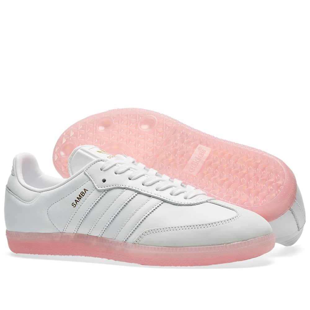Adidas Samba W White & Easy Pink | END. (KR)