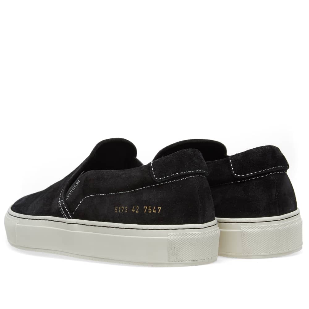common projects suede slip on