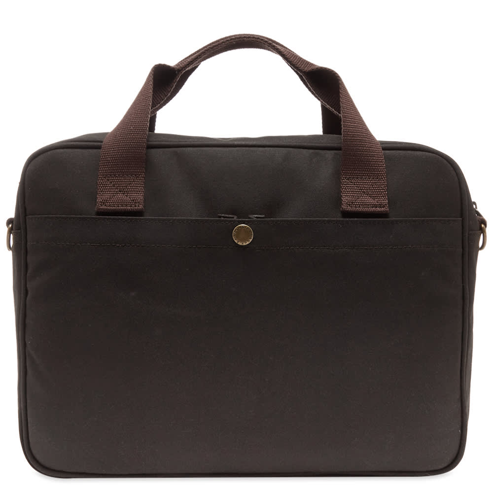 Barbour Wax Longthorpe Laptop Bag Olive END. (US)