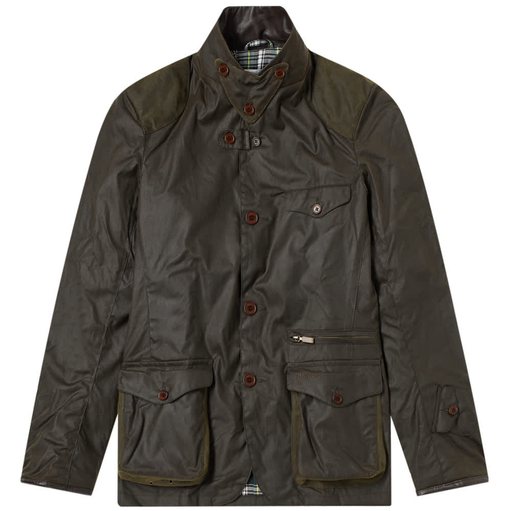 Barbour 125th Anniversary Icons Beacon Sports Wax Jacket Olive END. (SG)