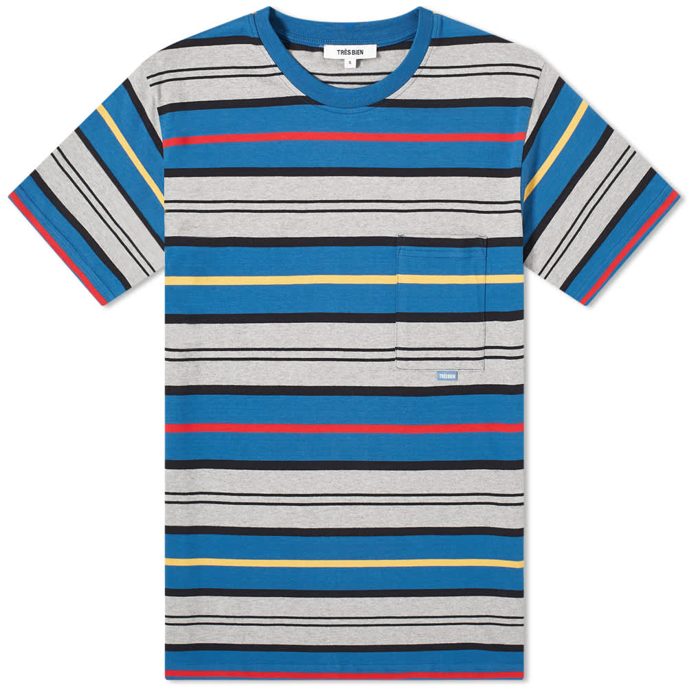 mens striped pocket tee