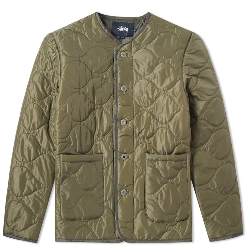 Stussy Quilted Military Liner Jacket Olive END. (DE)
