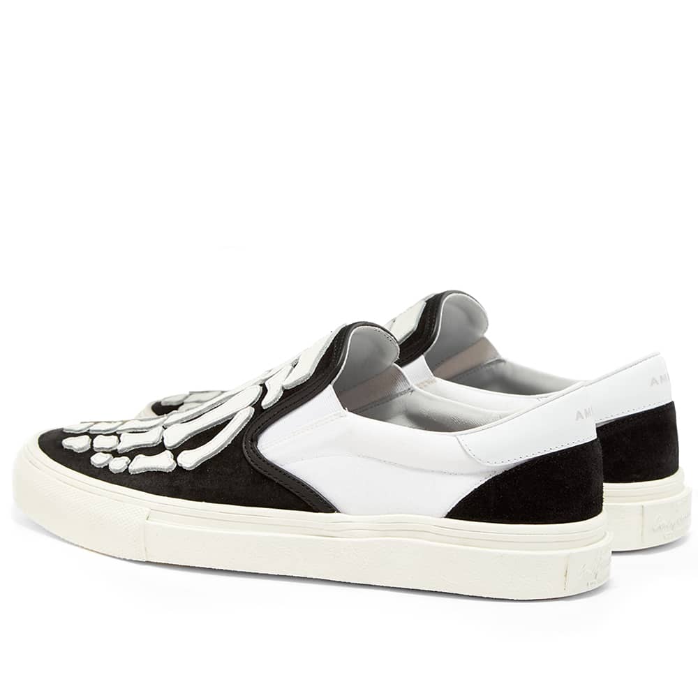 amiri skeleton slip on black