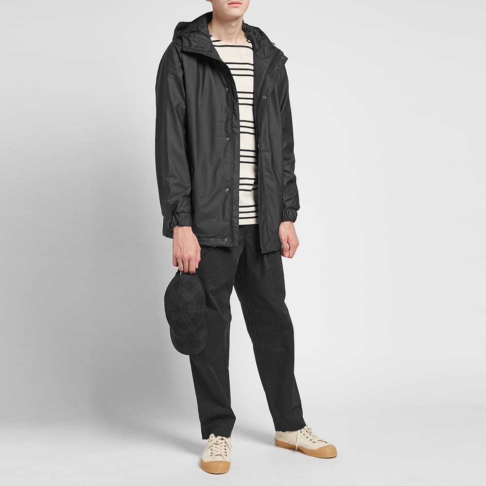 black quilted parka