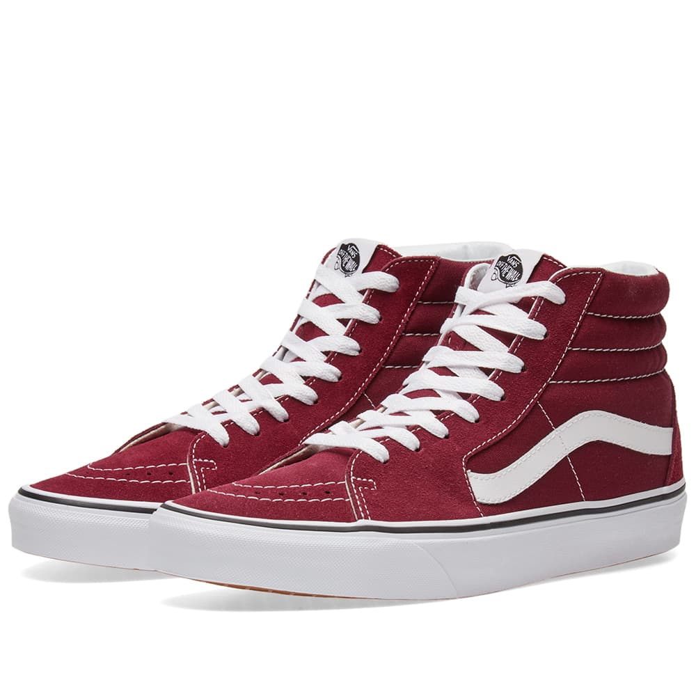 Vans burgundy authentic clearance