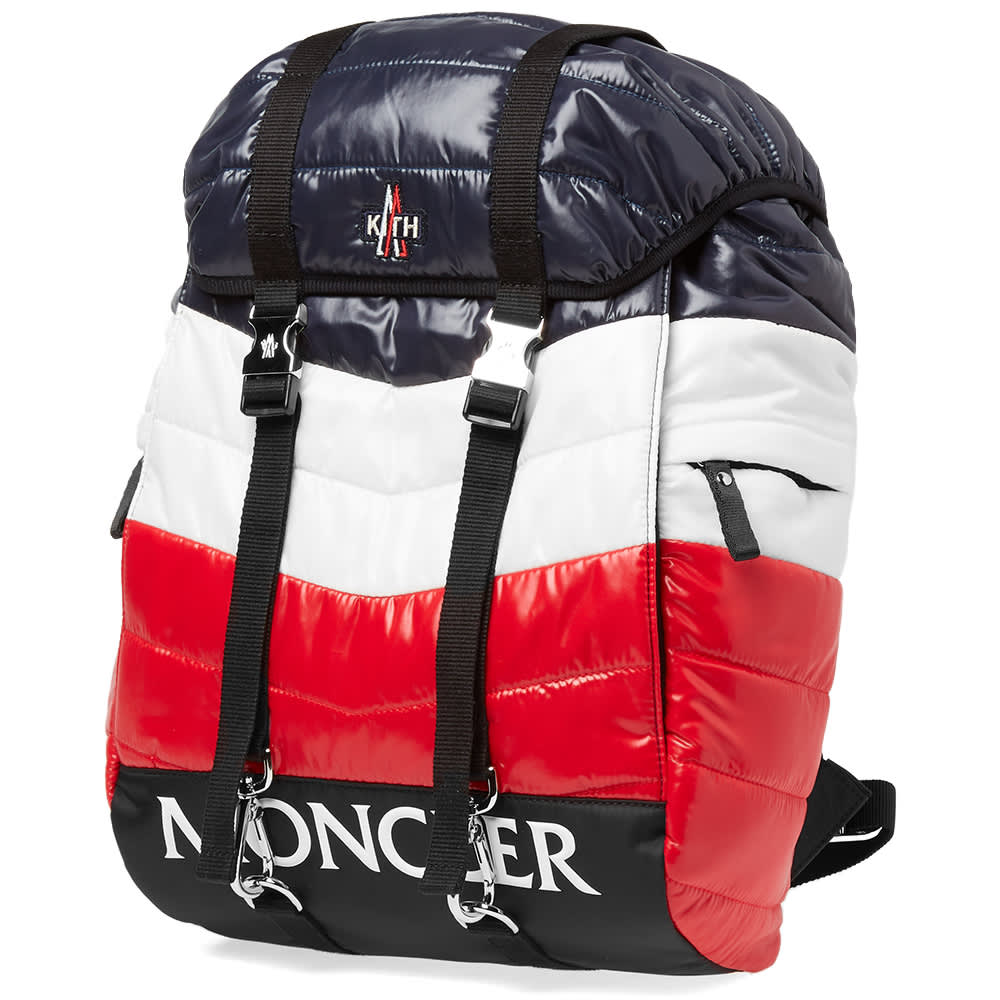 Moncler x Kith Backpack Blue, White & Red END. (US)