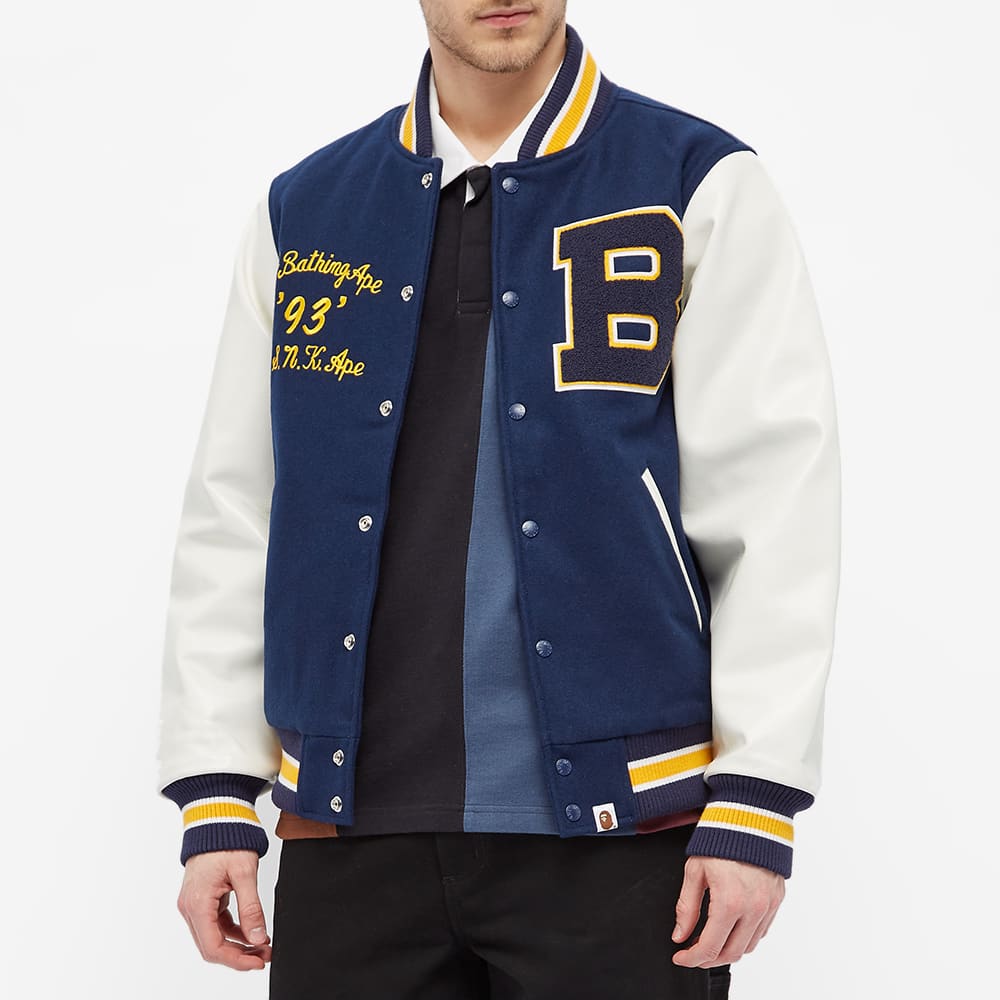 a bathing ape varsity jacket