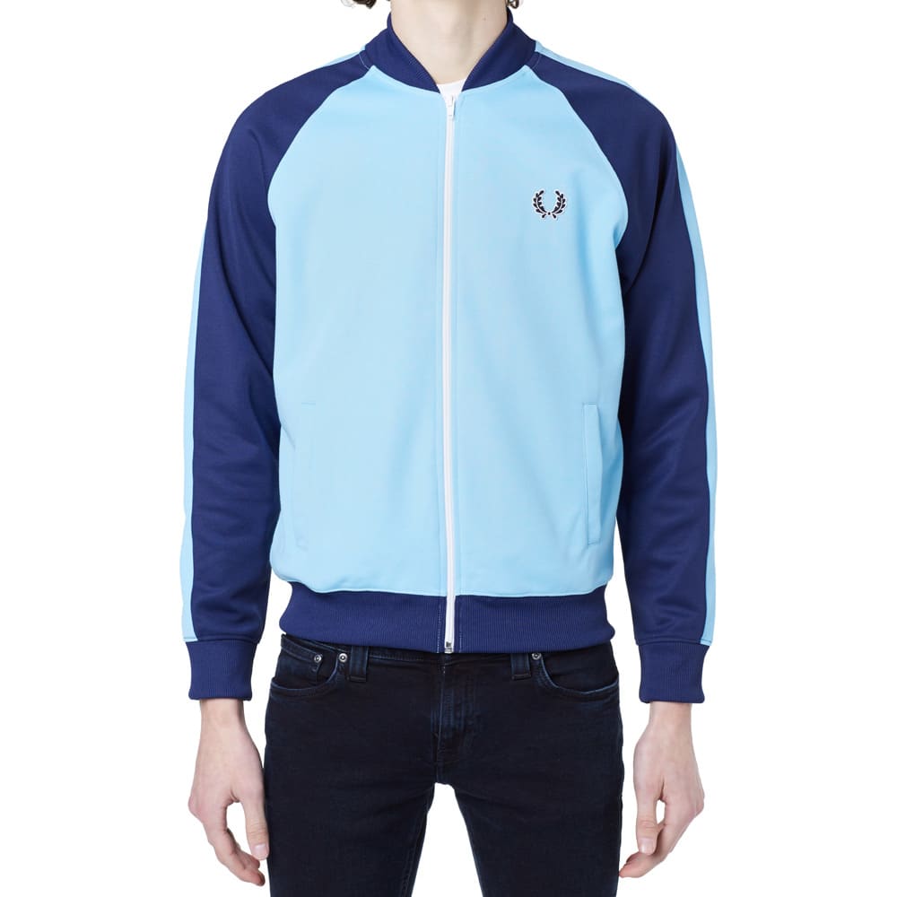 fred perry bomber jacket blue