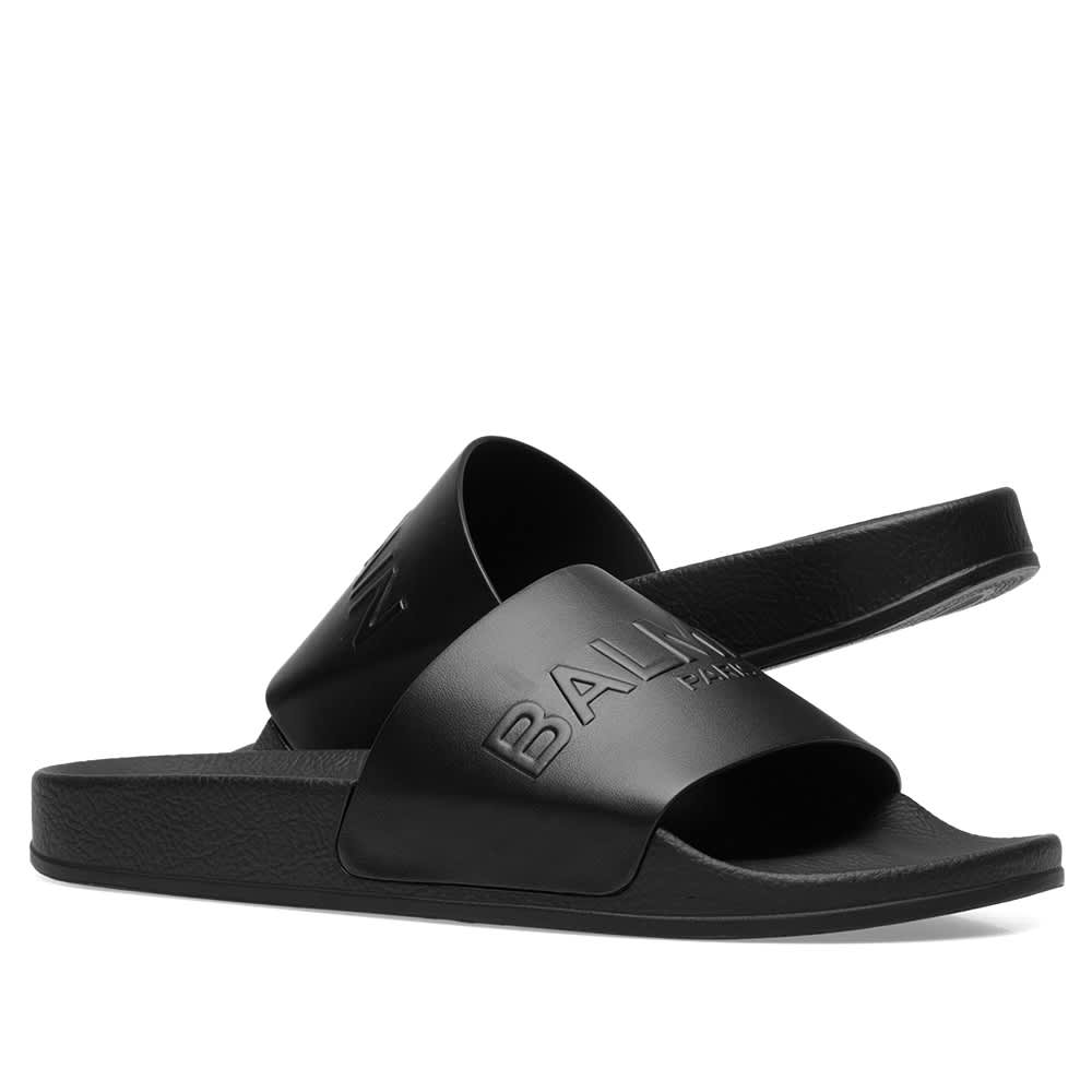 black balmain slides