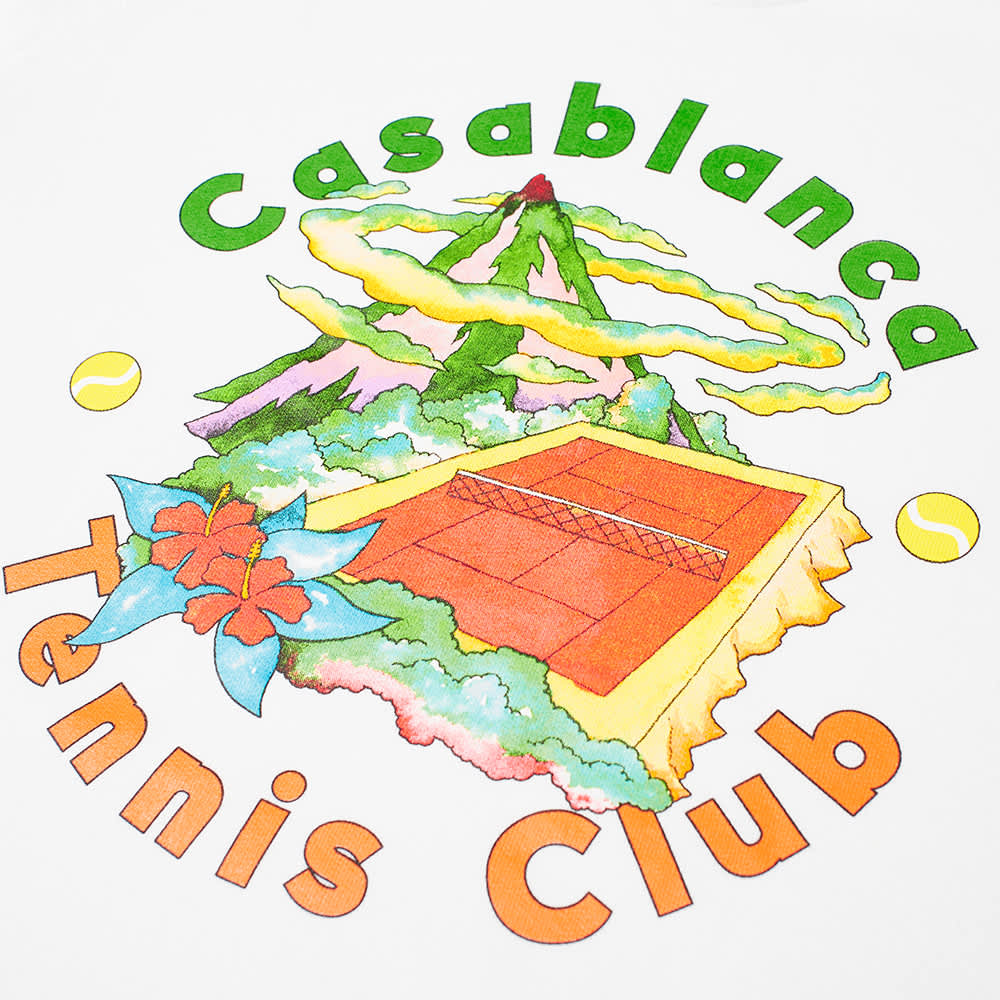 Casablanca Tennis Club Island Crew Sweat White END.