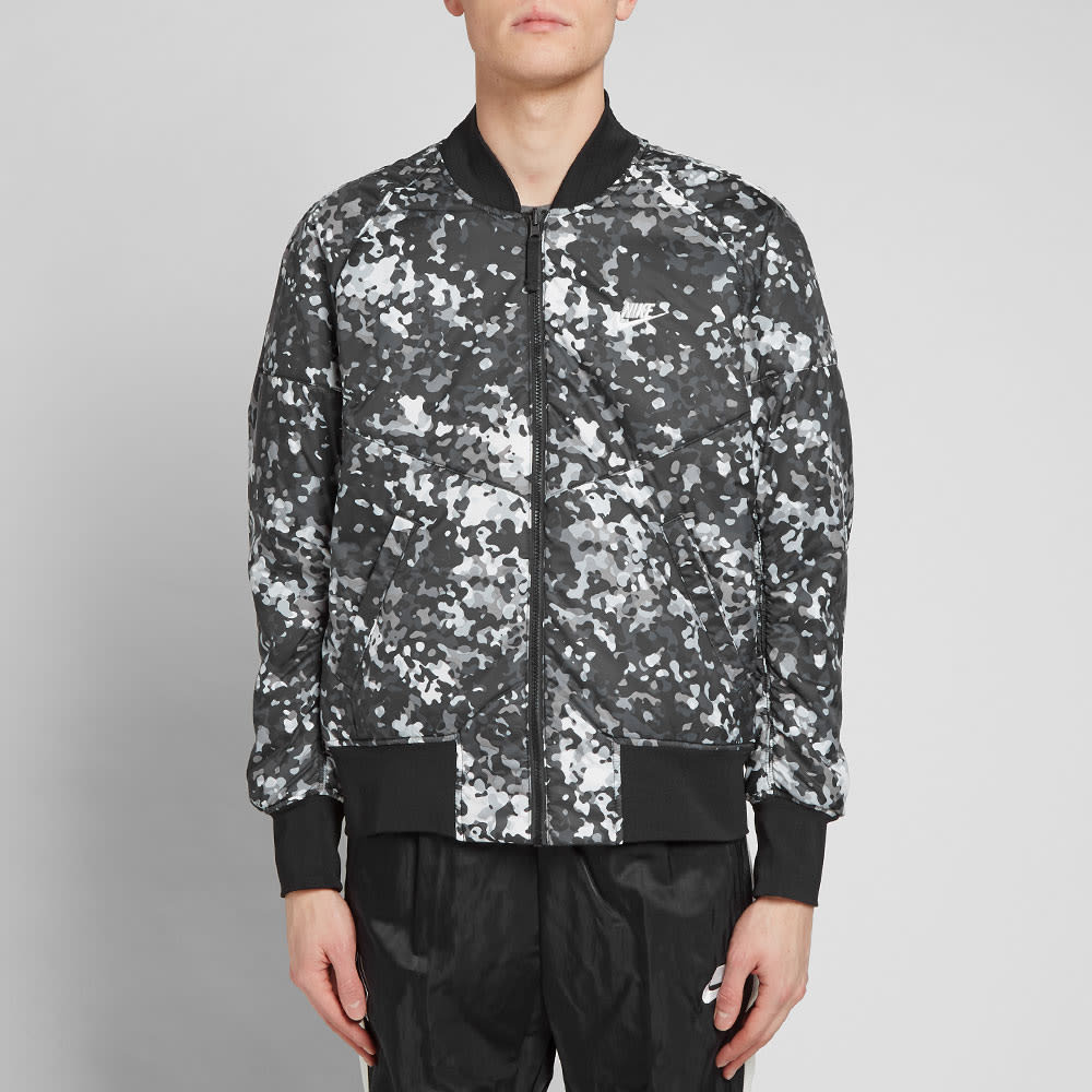 nike camo bomber jacket