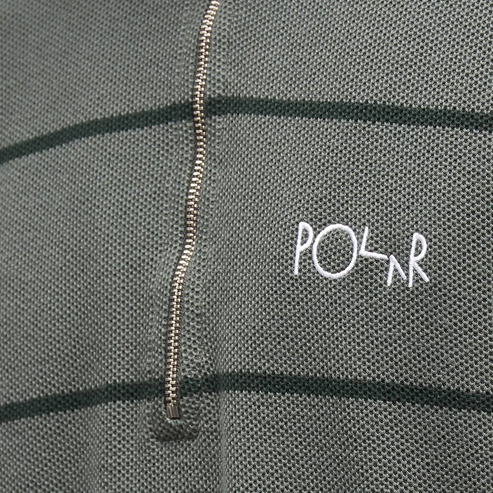 polar zip pique shirt