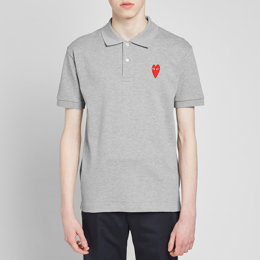 Cdg polo grey Clearance