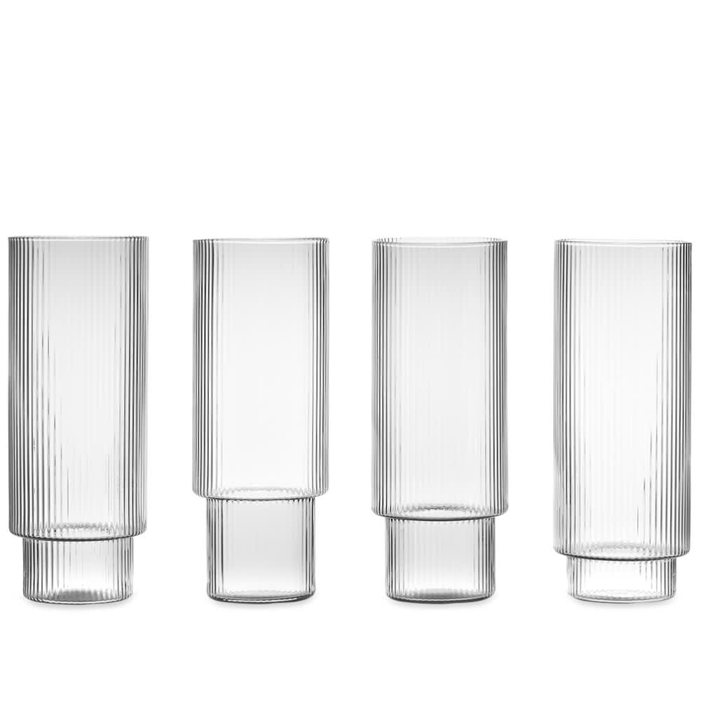 Ferm living ripple long drink glasses clearance