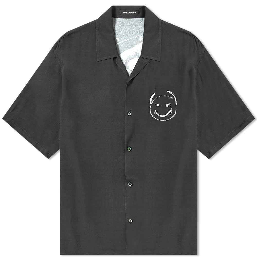 smiley x h&m black shirt