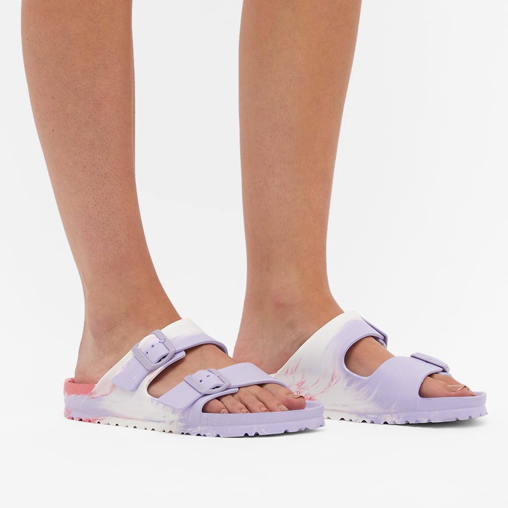 birkenstock arizona eva purple fog