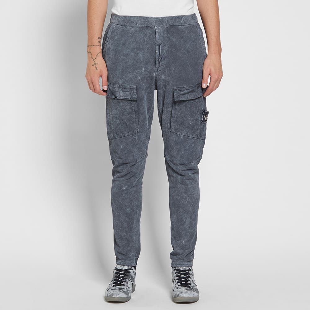 Stone Island Garment Dyed Frost Sweat Pant Black END.