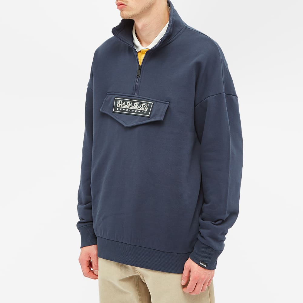 Napapijri quarter zip sweatshirt clearance