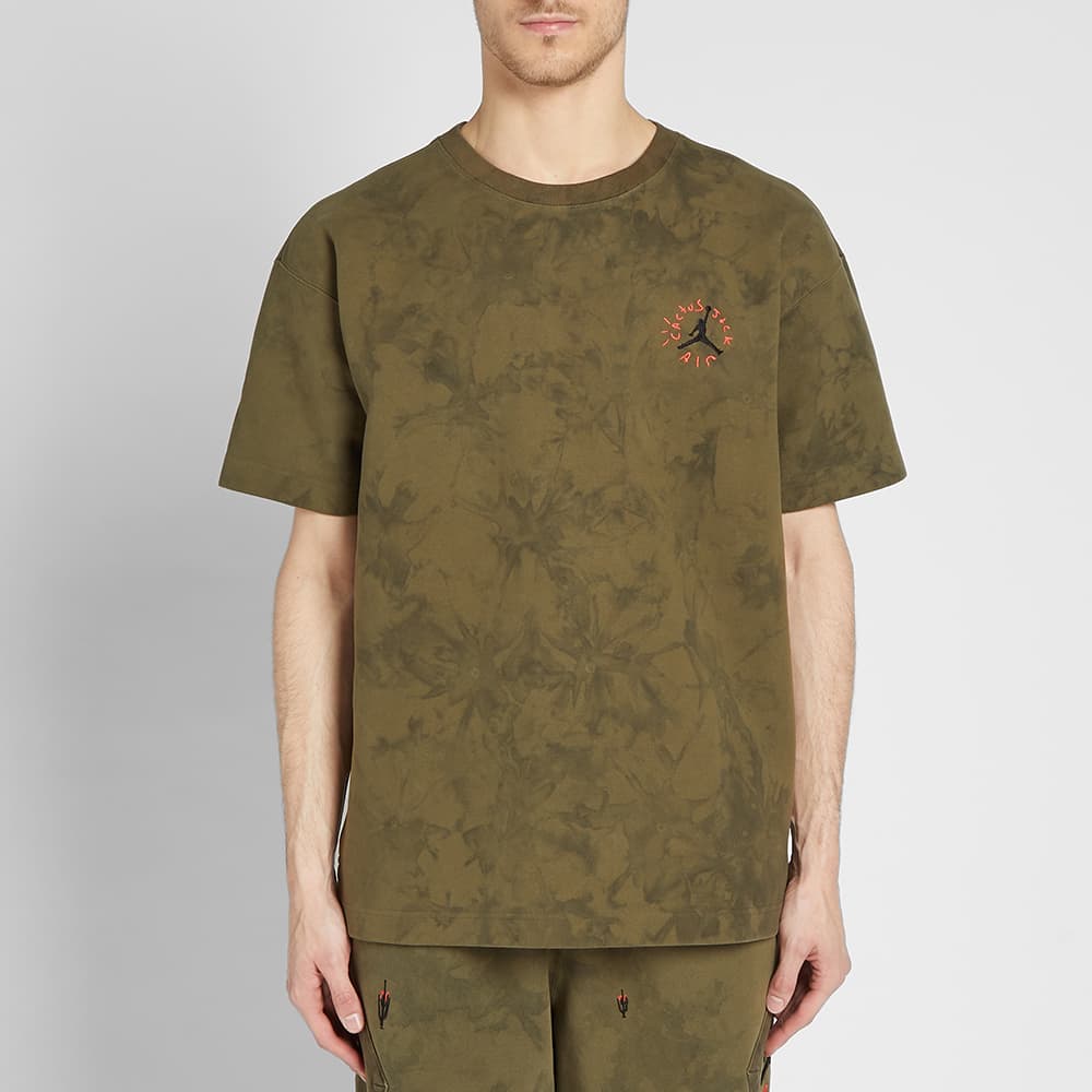 travis scott jordan ss tee olive