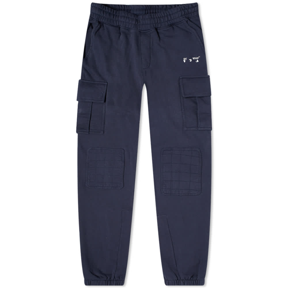 off white blue cargo pants