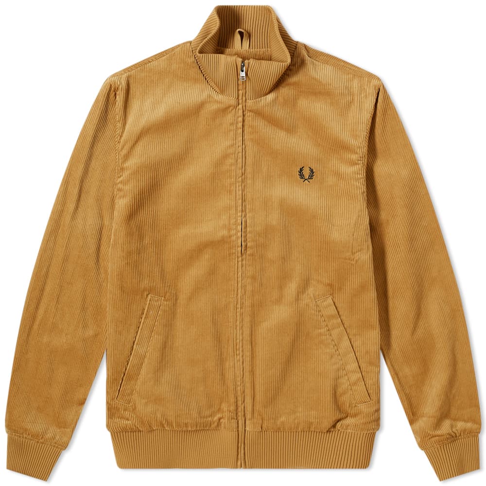 Fred Perry Authentic Embroidered Cord Jacket Caramel Aspennigeria