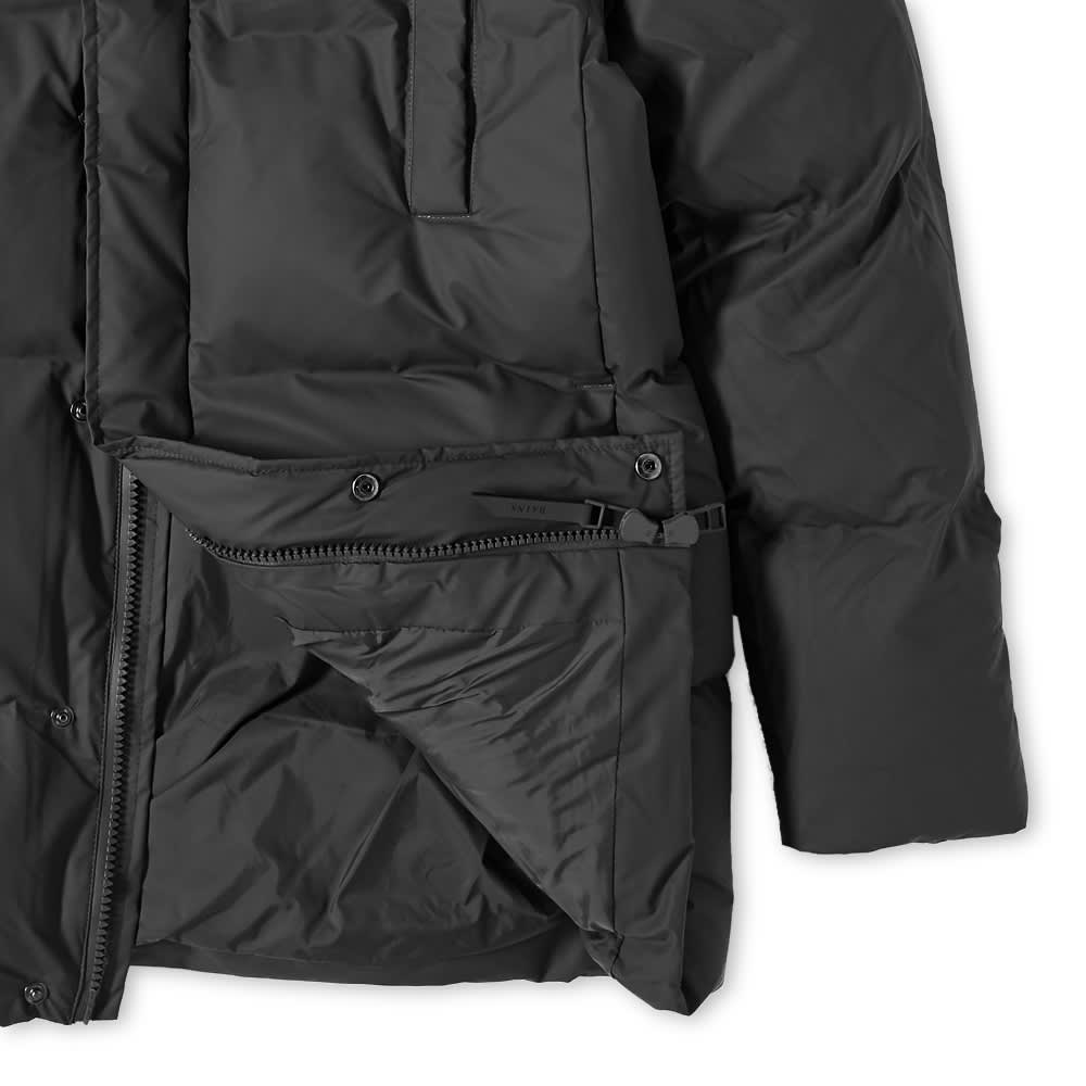 rains hooded puffer coat