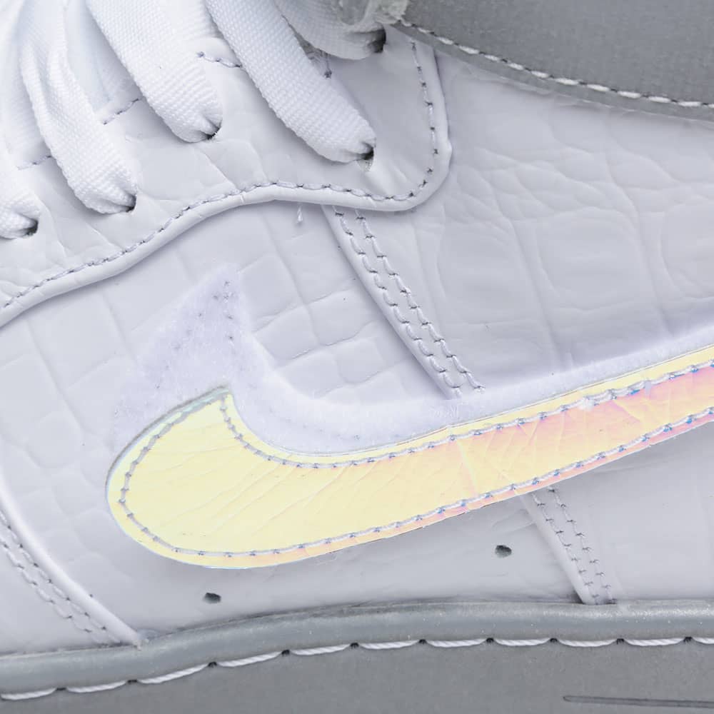 nike air force holographic white