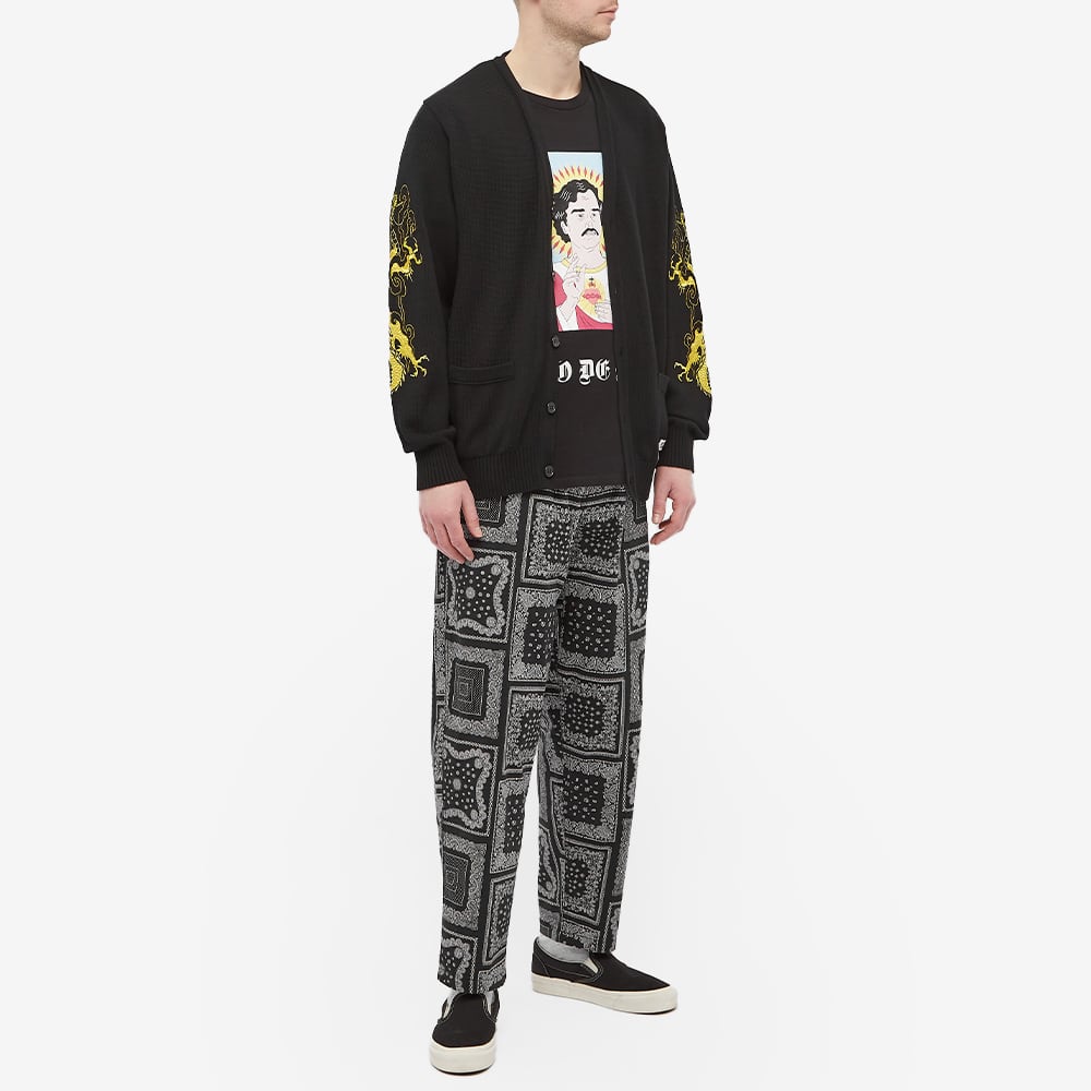 As Colour Heavy Tee Wacko Maria Washed Heavy Crew Neck Colour Tee Black | END.