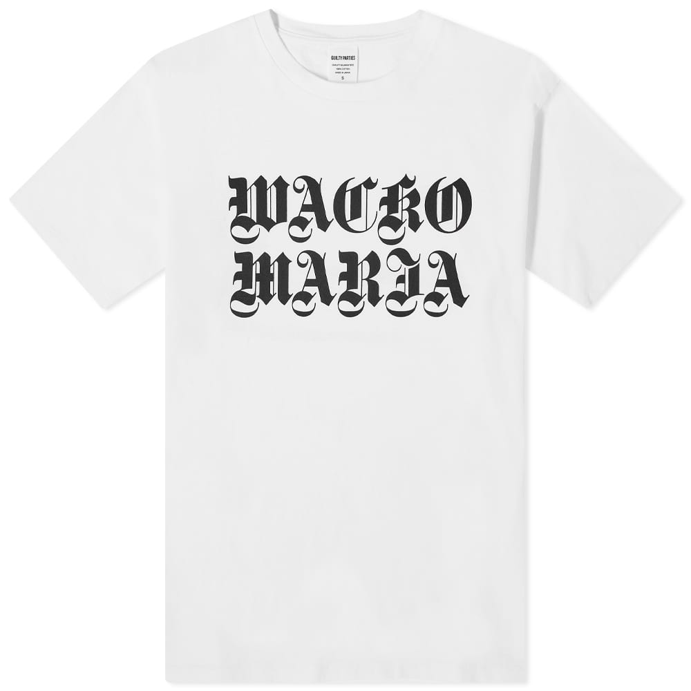 As Colour Heavy Tee Wacko Maria Washed Heavy Crew Neck Colour Tee White | END.