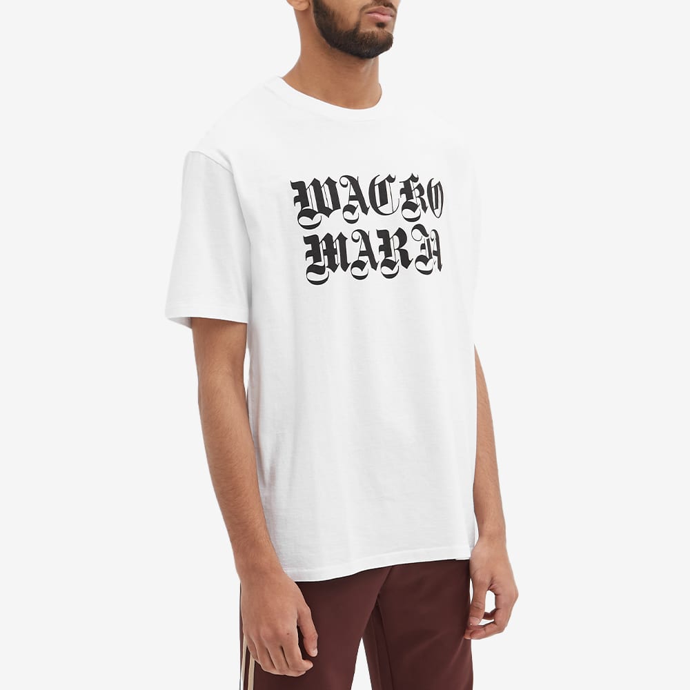 As Colour Heavy Tee Wacko Maria Washed Heavy Crew Neck Colour Tee White | END.