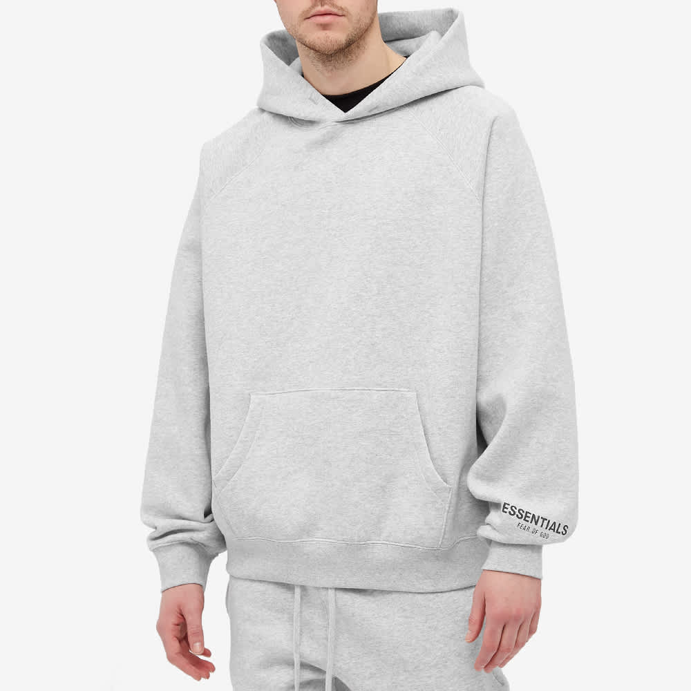 Fear of God ESSENTIALS Core Popover Hoody Heather Grey | END. (US)