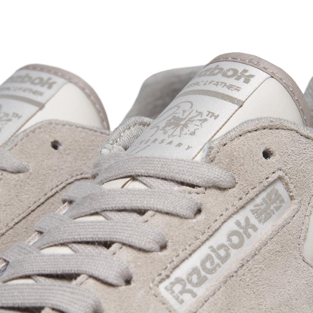 reebok khaki classic leather suede trainers