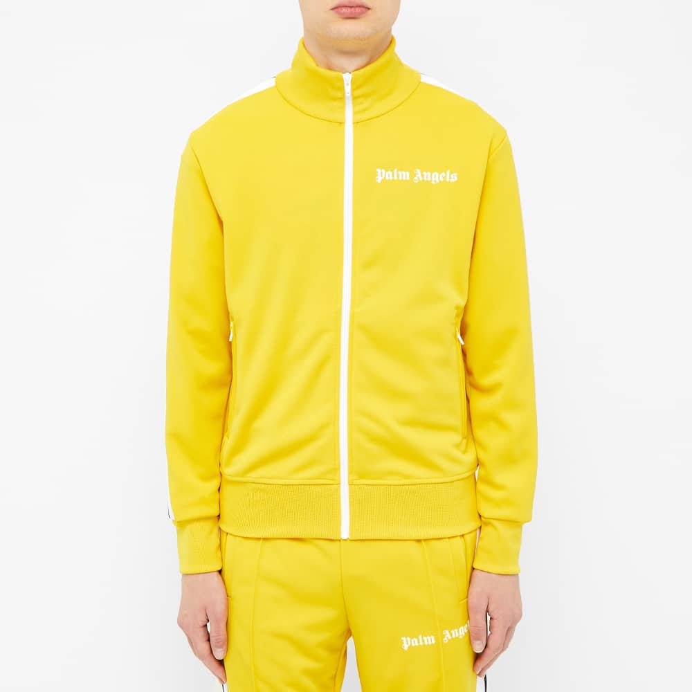 Palm Angels Taped Track Jacket Yellow & White END. (NL)
