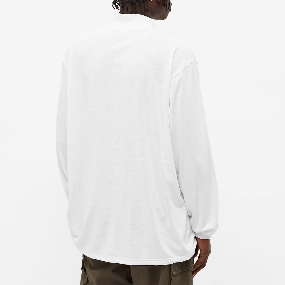 mock neck white long sleeve
