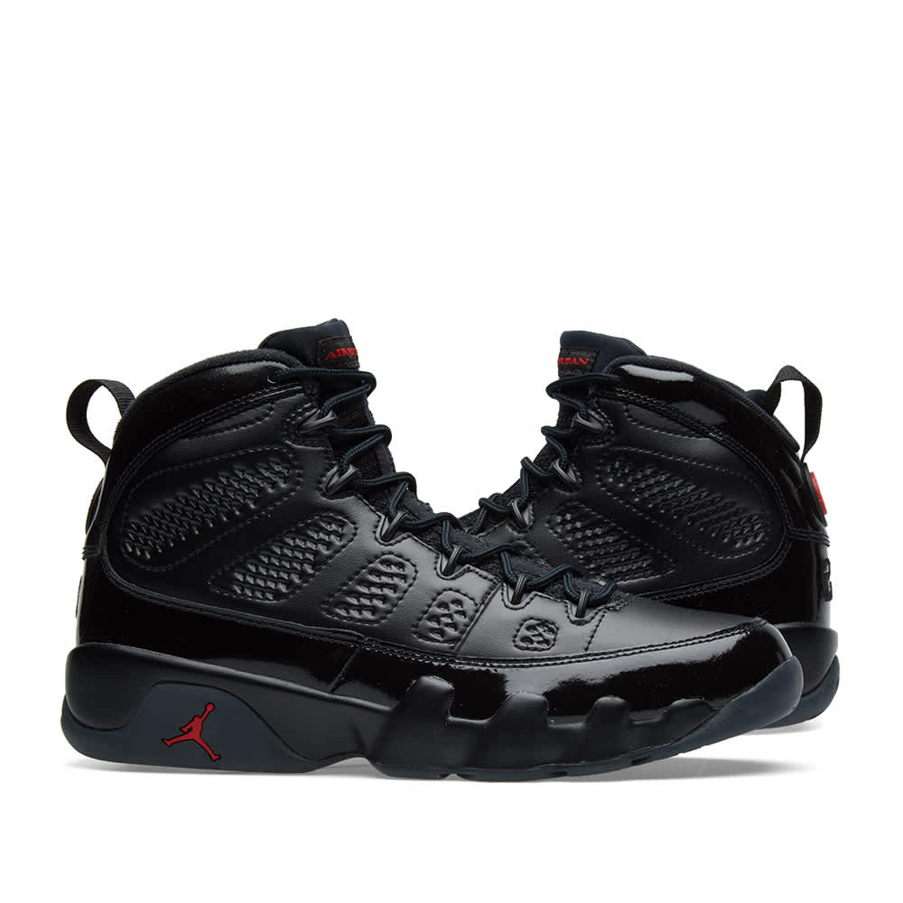 jordan 9 retro red and black