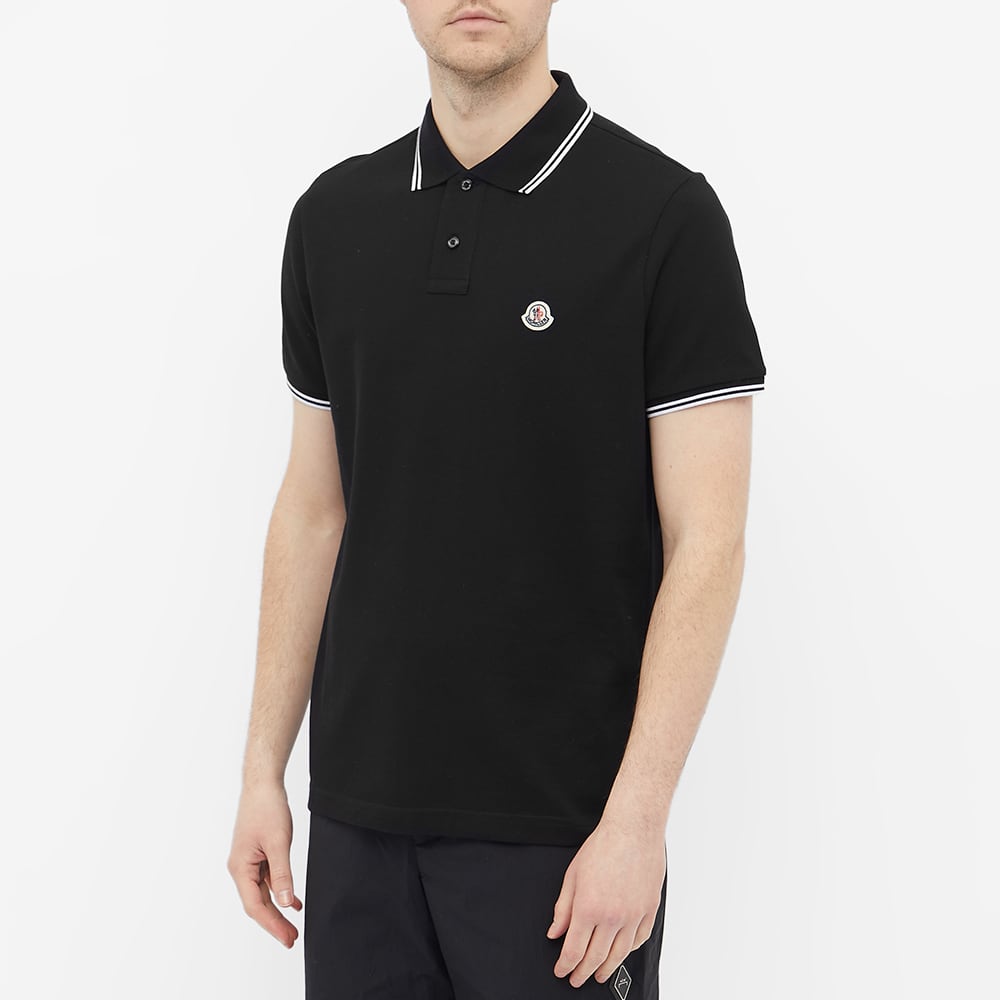 Moncler Classic Logo Polo Black | END.