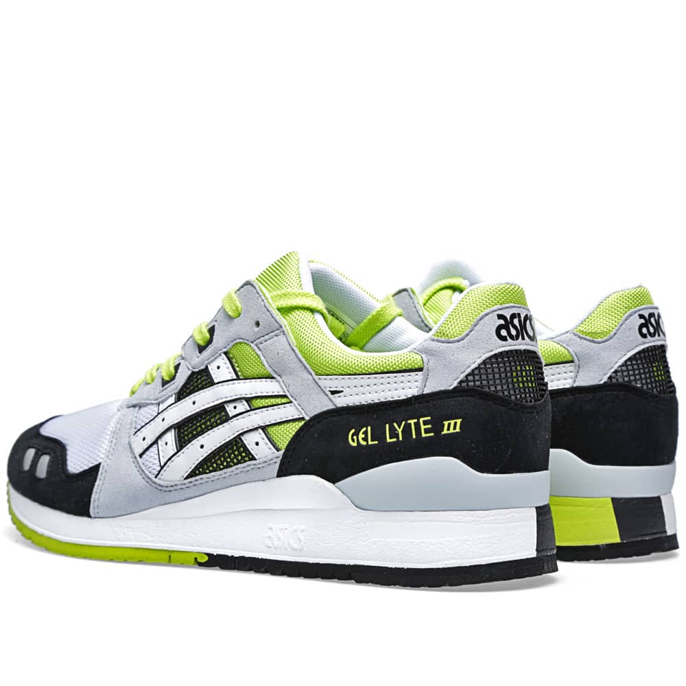 asics gel lyte iii white black