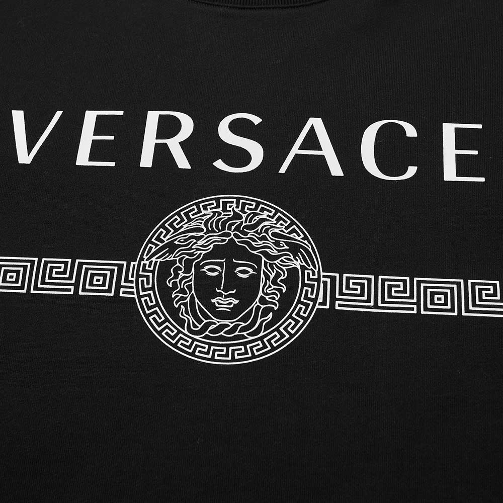 Versace Printed Logo Sweat Black & White | END. (US)